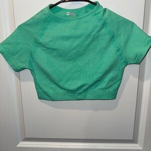Green Cropped Athletic Top